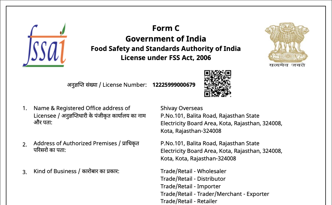 Food Safety and Standards Authority of India